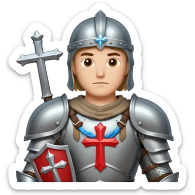 Armor warrior of christ sticker