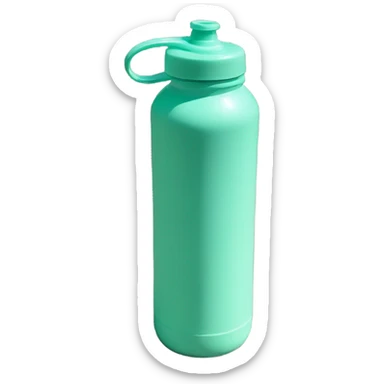  Mint green sport water bottle sticker