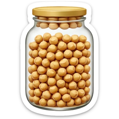 jar of chickpeas sticker