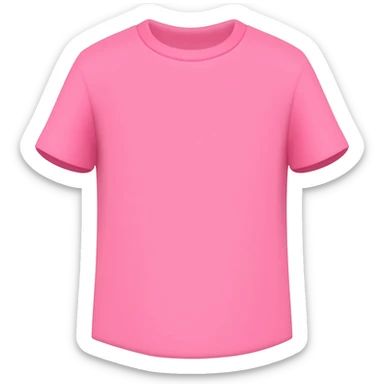 pink t shirt sticker