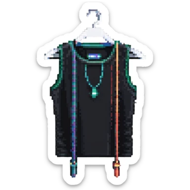 string sleeveless shirt sticker