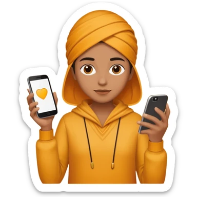 persian with saffron and smartphone sticker