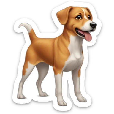 chicken wings dog sticker