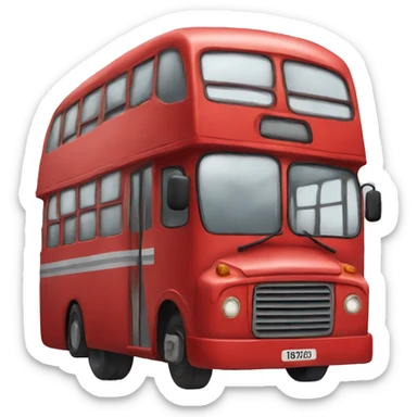 Red Bus sticker