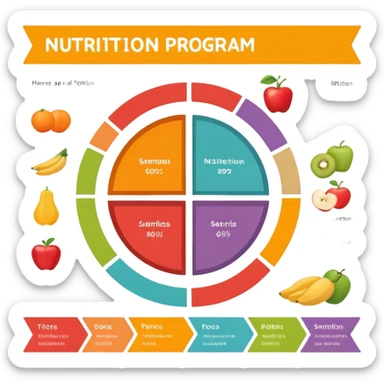 nutrition program organization sticker