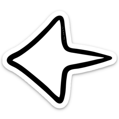 A simple right-pointing arrow icon sticker