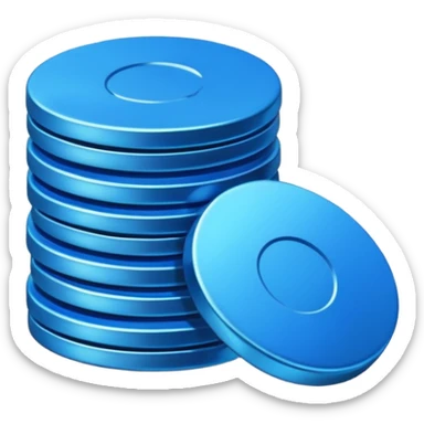 blue coins credit pack sticker