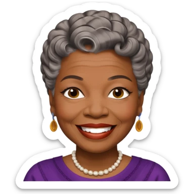 Maya Angelou sticker
