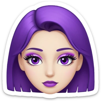 beauty purple sticker