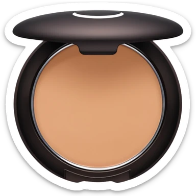 Light bronzer in a compact sticker