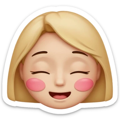 Create a shyness imoji sticker