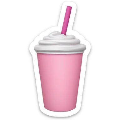 Pink Stanley Tumblr cup with straw sticker