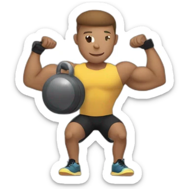 gym for arms sticker