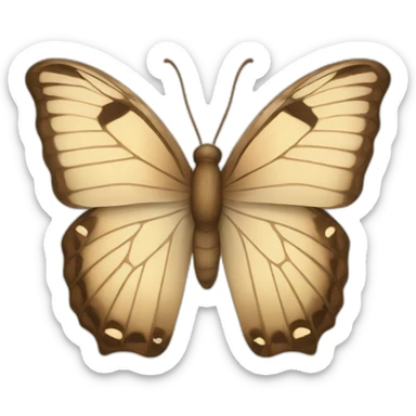 beige-butterfly sticker