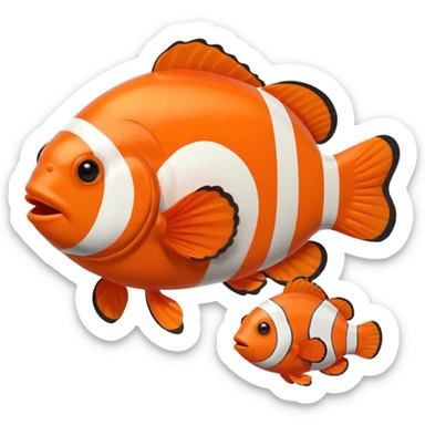 Creat me a clownfish emoji sticker
