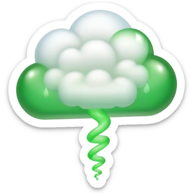 Green gas coming out of someone’s rear end  sticker