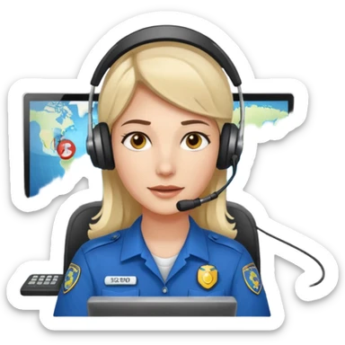 Emergency Dispatcher. sticker