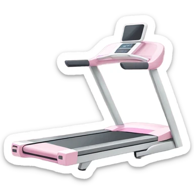Pastel pink treadmill sticker