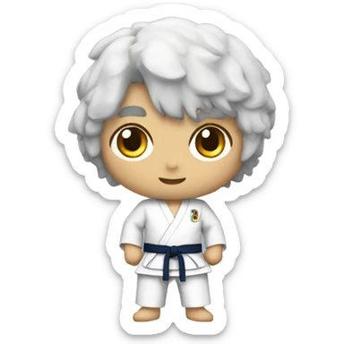 Judoka chauve sticker