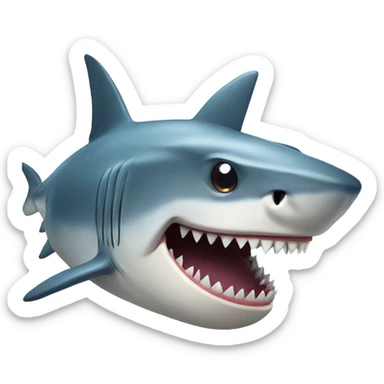 Shark with big teeth  sticker