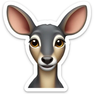 blue duiker animal sticker