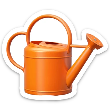 orange Watering Can sticker