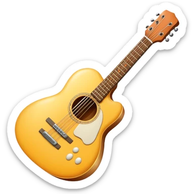 Egg with a guitar sticker