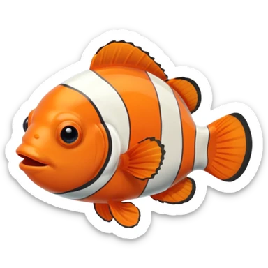 Clown fish in an aquarium sticker