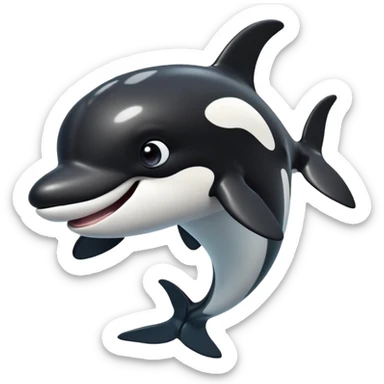 cinematic-comical-orca-portrait-emoji,-head-tilted-dramatically-with-an-exaggeratedly-shocked-expression,-featuring-a-sleek-black-and-white-body-with-wide,-comically-expressive-eyes-full-of-playful-disbelief-and-animated-flippers,-simple sticker