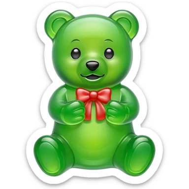 Gummy Bear Green sticker