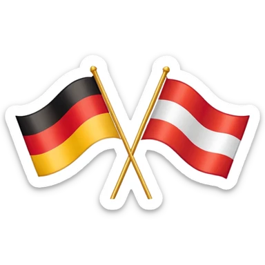 germany switzerland flags sticker