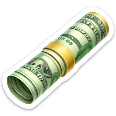 Money that is like a tube sticker