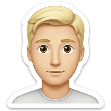 Gay man, tall, blonde, handsome sticker