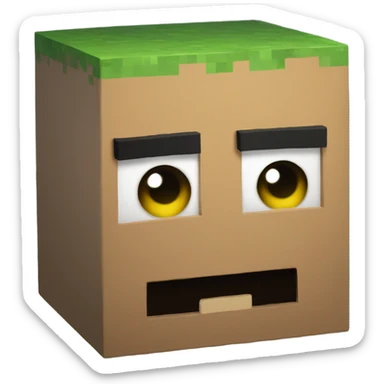 Minecraft Grasblock sticker