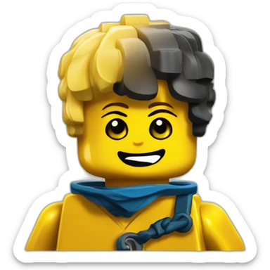 lego yellow brick sticker