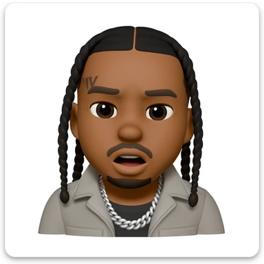 Convert this photo into a 3D emoji in Apple style, keeping the likeness and features of the original person. The style should resemble Apple emojis with a 3D effect, capturing the person's facial features accurately. sticker