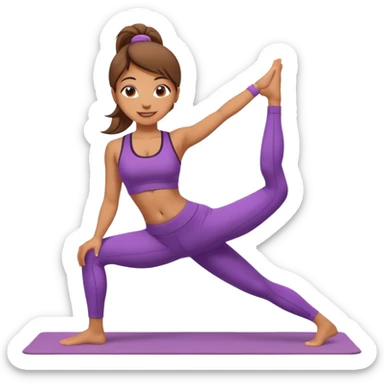 yoga girl sticker