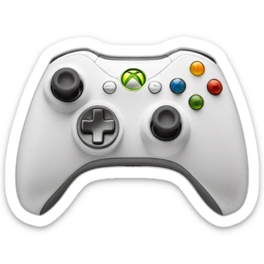 Console de jeu Xbox 360 blanche sticker