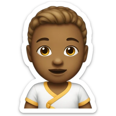 Bébé avec tétine sticker