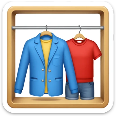 try on clothes changing room sticker