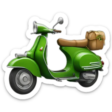 peter pan vespa sticker