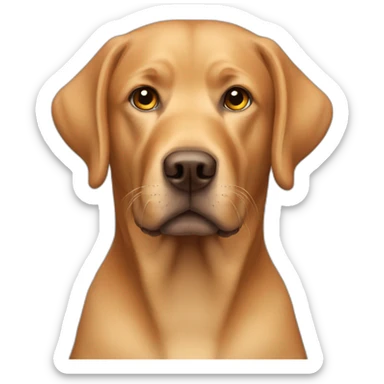labrador-head- ginger sticker