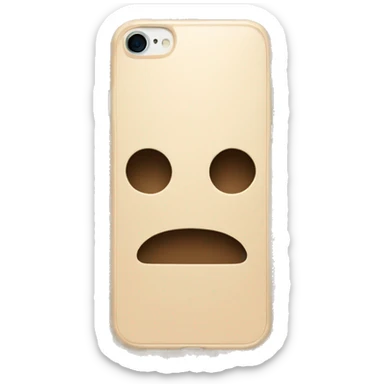 iPhone with beige checkered case sticker