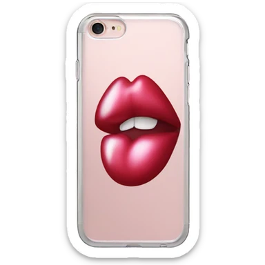 Lip gloss phone case sticker