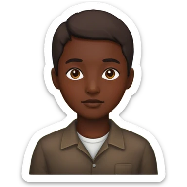 Un noir dans un champs sticker