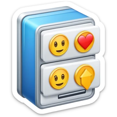 Information travelling into a database sticker