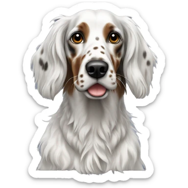 English setter sticker