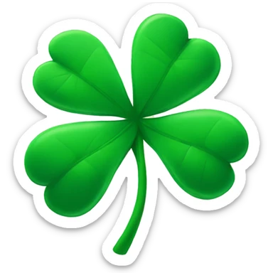Green clover sticker