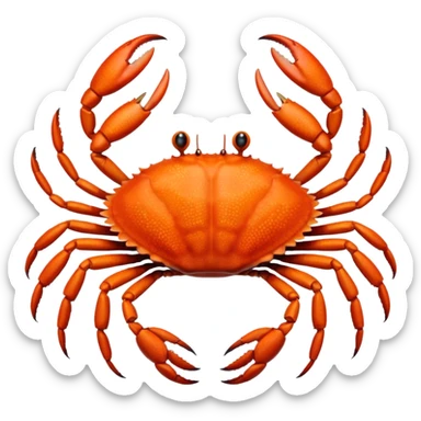 Eight legged crab sticker