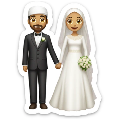Muslim wedding sticker